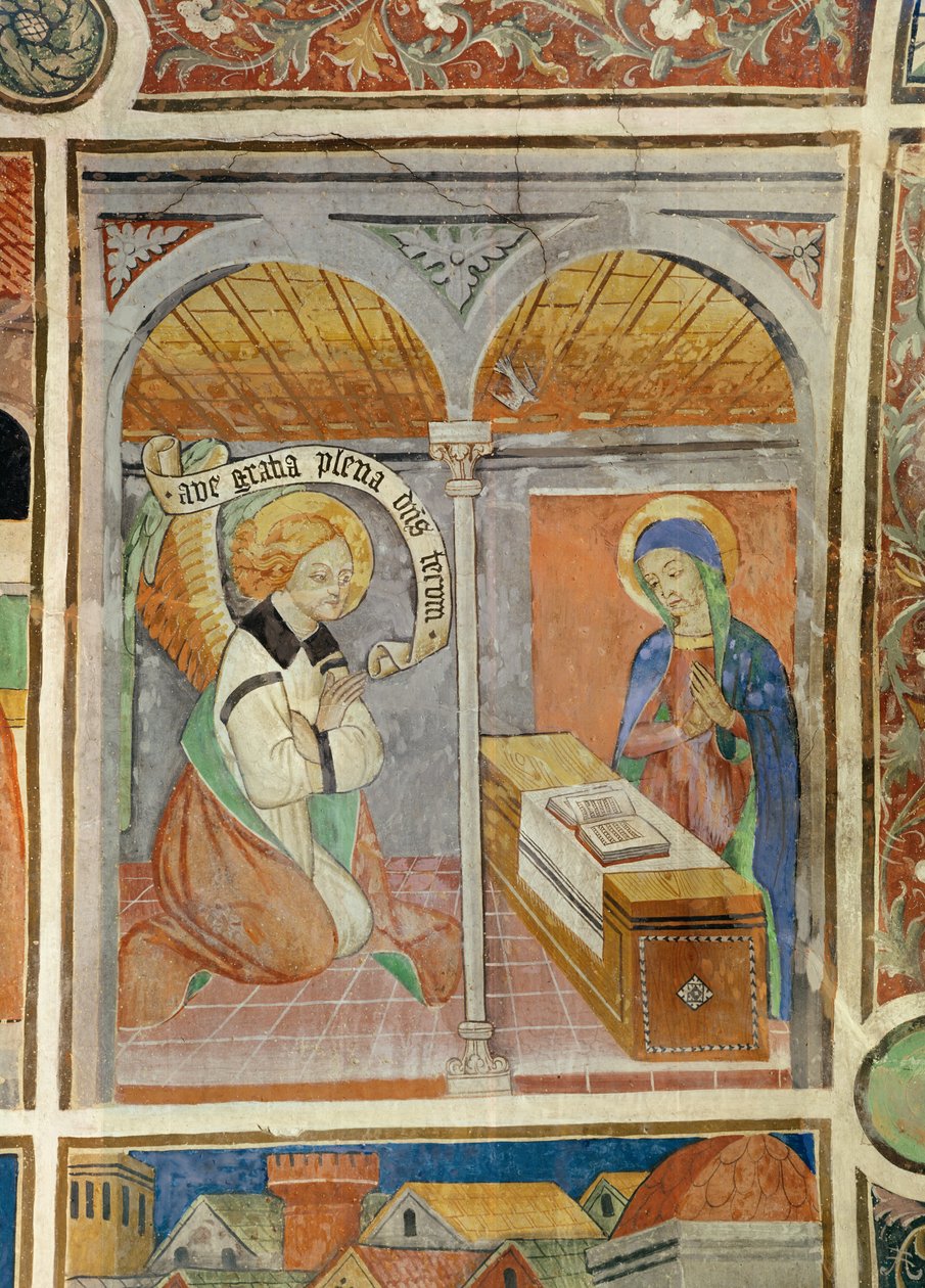 Bebådelsen, c.1480 av Giovanni Baleison