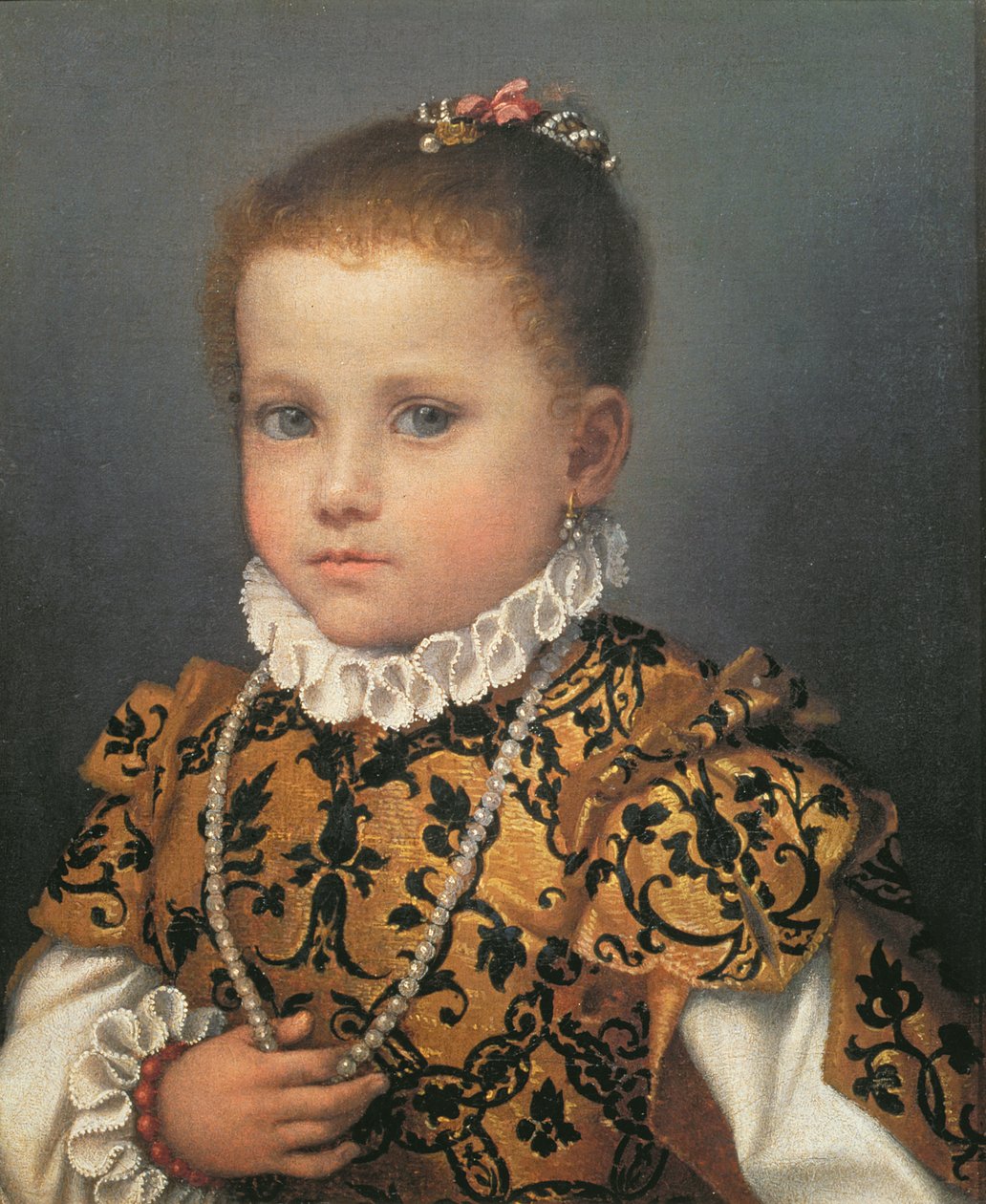 Porträtt av en ung flicka av Giovanni Battista Moroni