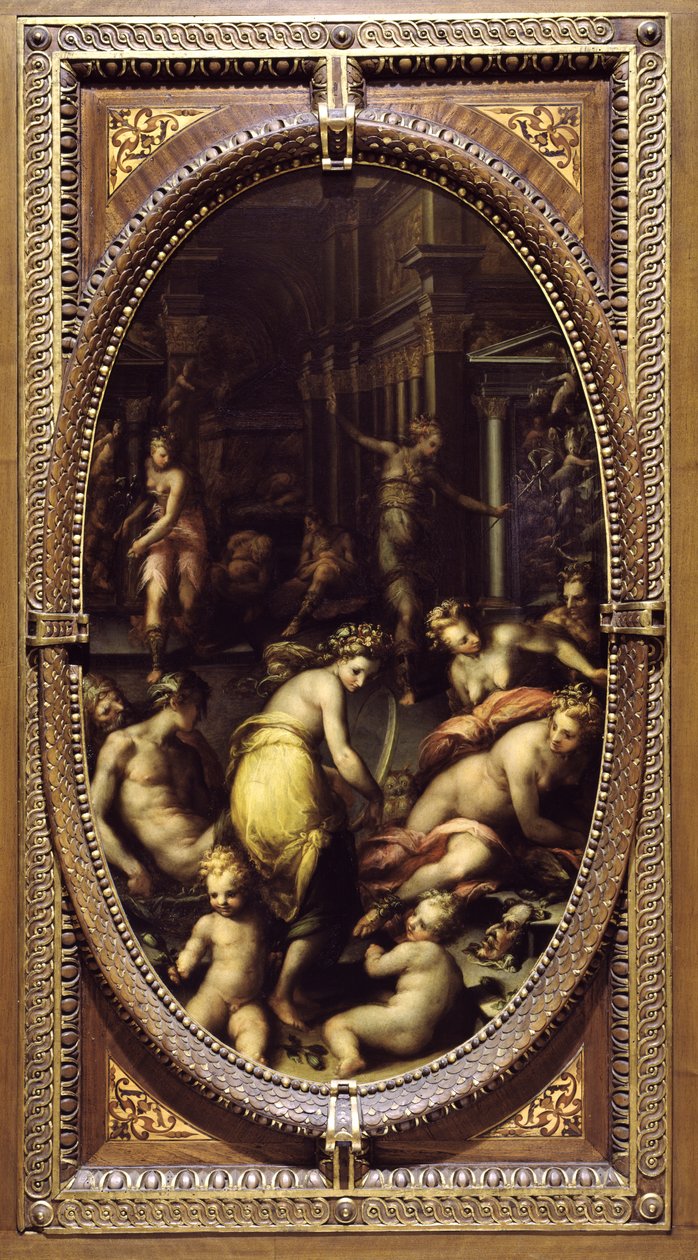 Allegory of Dreams, ca 1570 (olja på skiffer) av Giovanni Battista Naldini