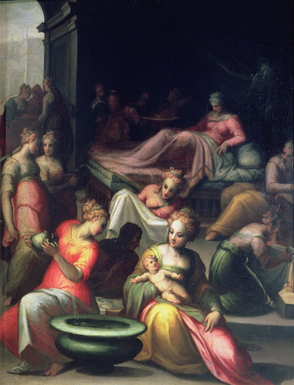 Johannes Döparens födelse av Giovanni Battista Naldini