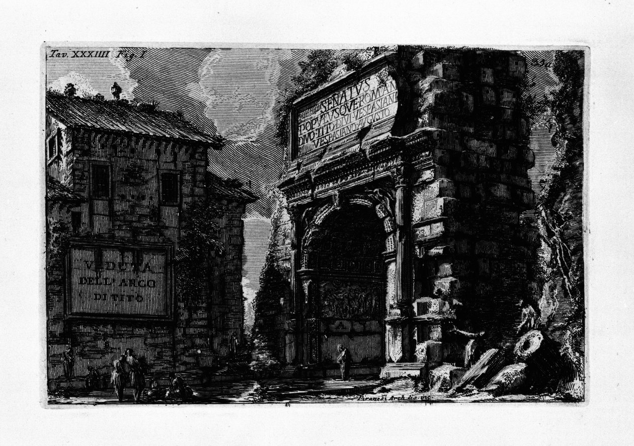 Arch of Titus av Giovanni Battista Piranesi
