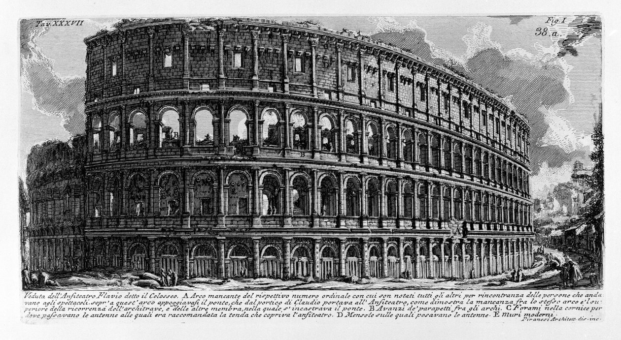 Colosseum av Giovanni Battista Piranesi
