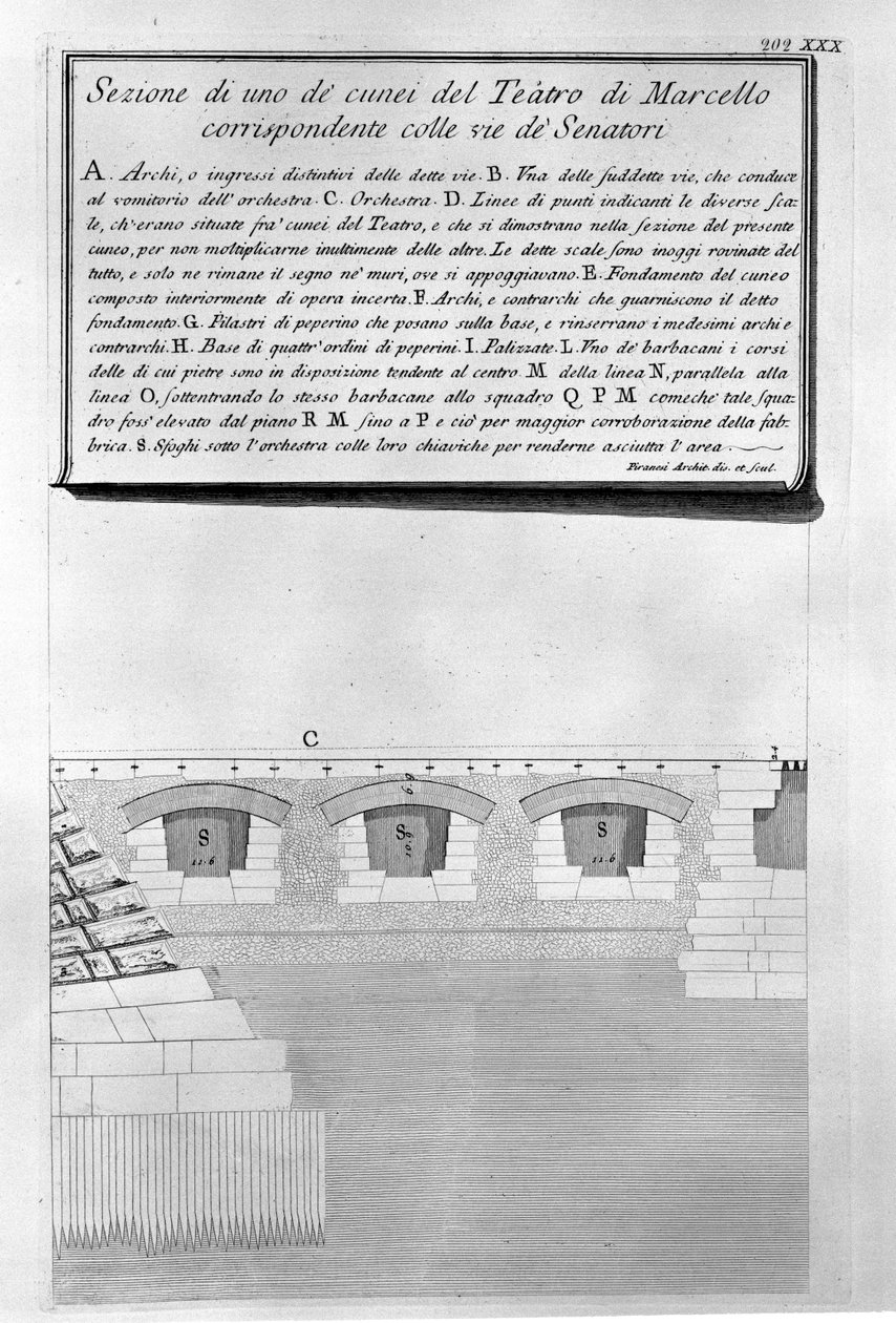 Theater of Marcellus av Giovanni Battista Piranesi