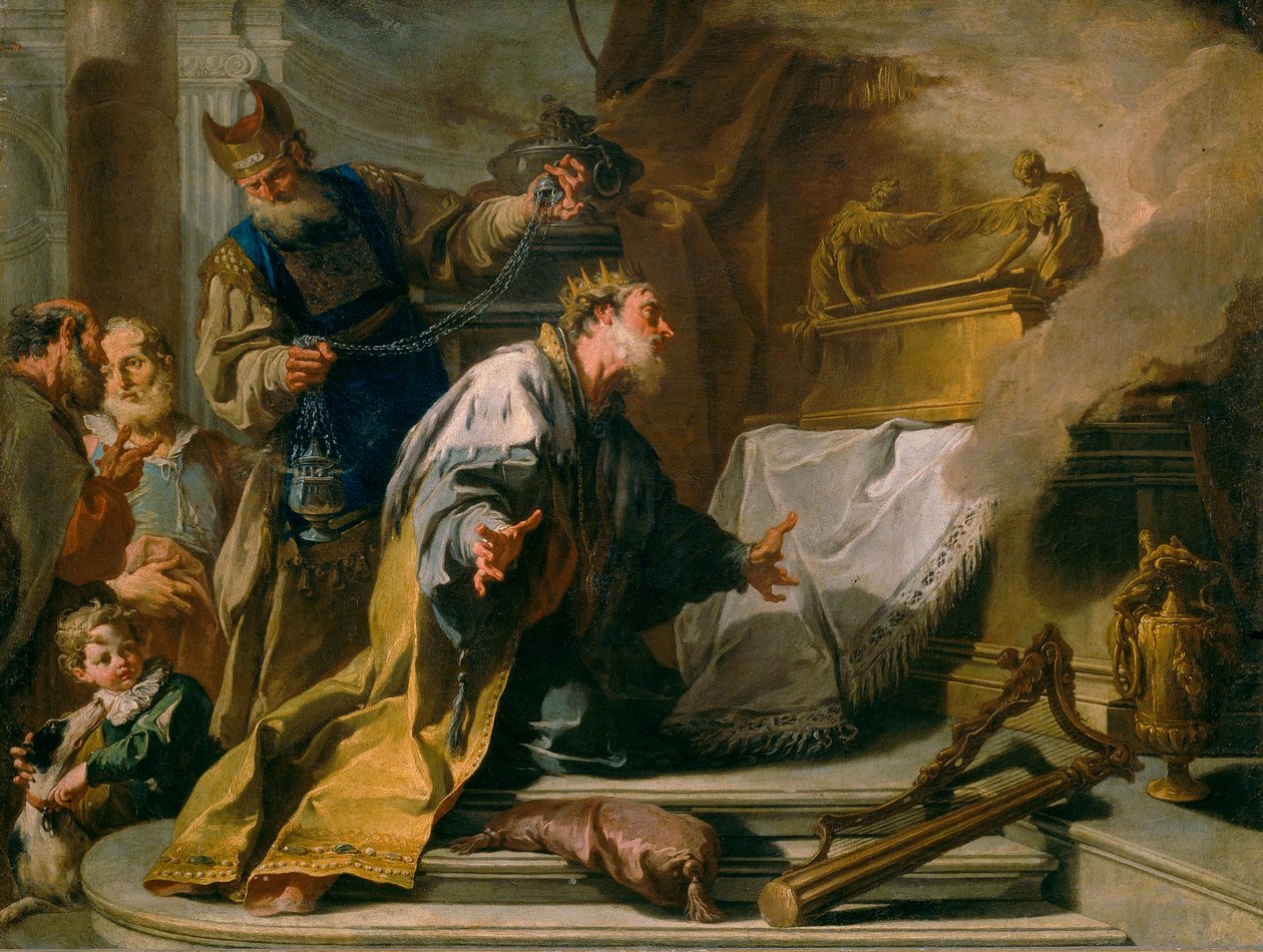 David før Pagternes Ark av Giovanni Battista Pittoni