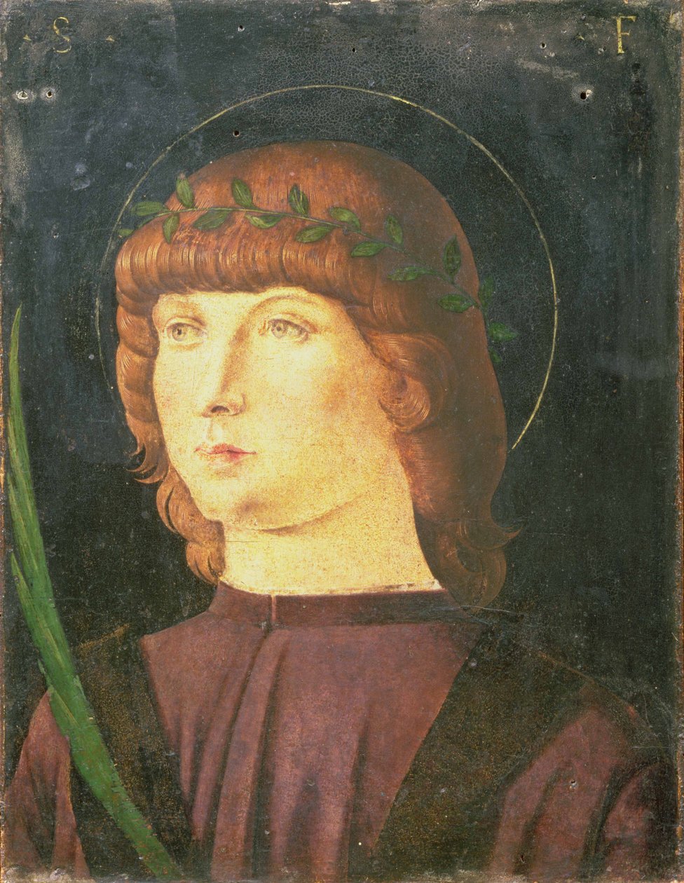 Porträtt av St.Lawrence Giustiniani, biskop av Venedig av Giovanni Bellini