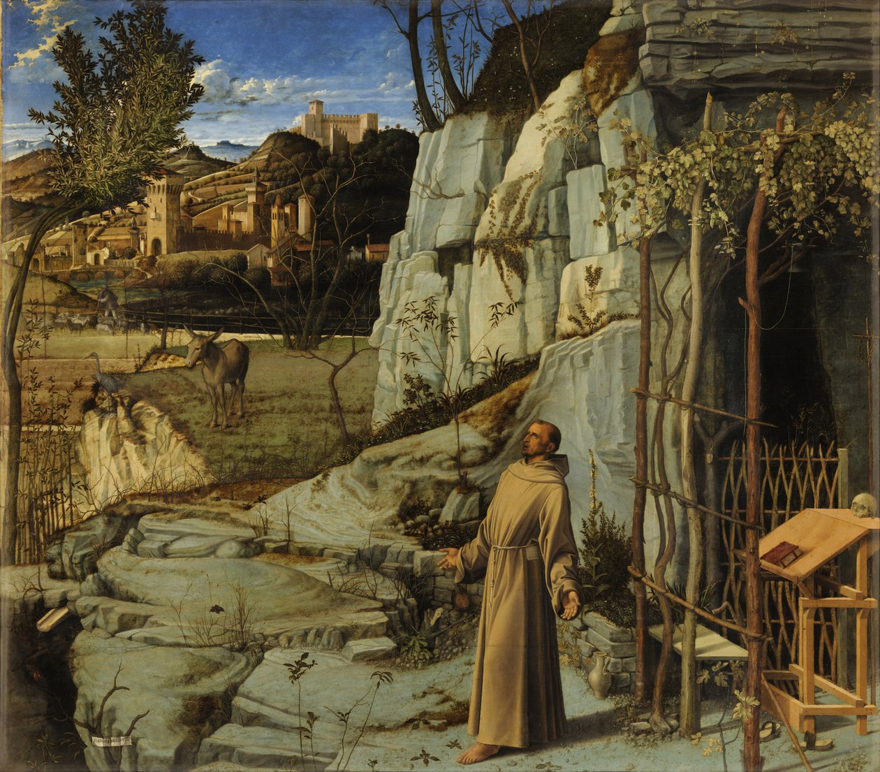 Sankt Frans i öknen av Giovanni Bellini