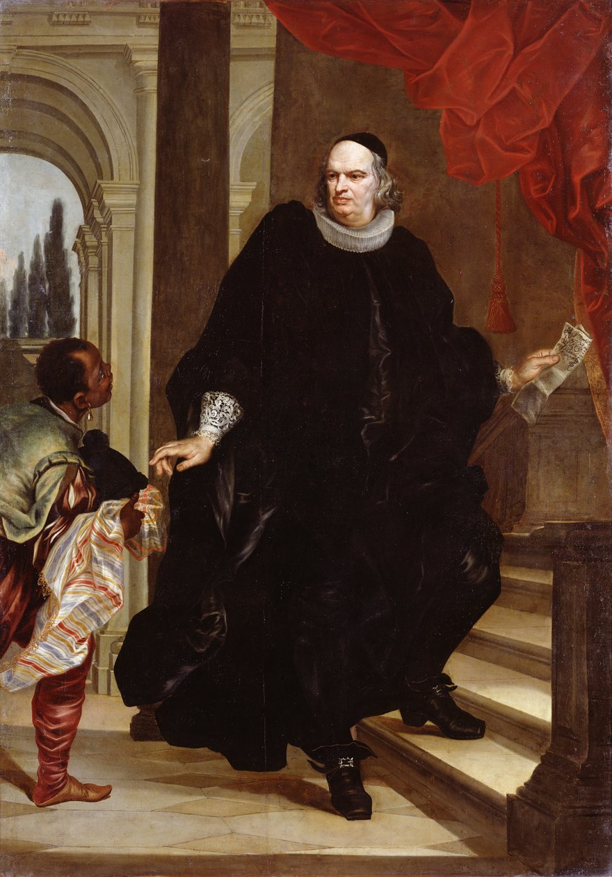 Porträtt av P. Franzone av Giovanni Bernardo Carboni