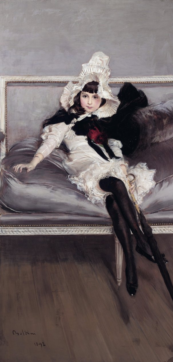  Portrait of Giovinetta Errazurizn av Giovanni Boldini