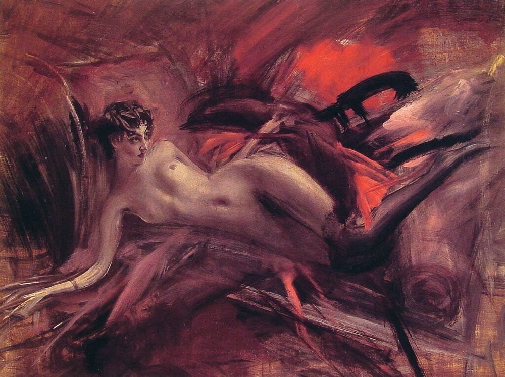 Reclining Nude av Giovanni Boldini
