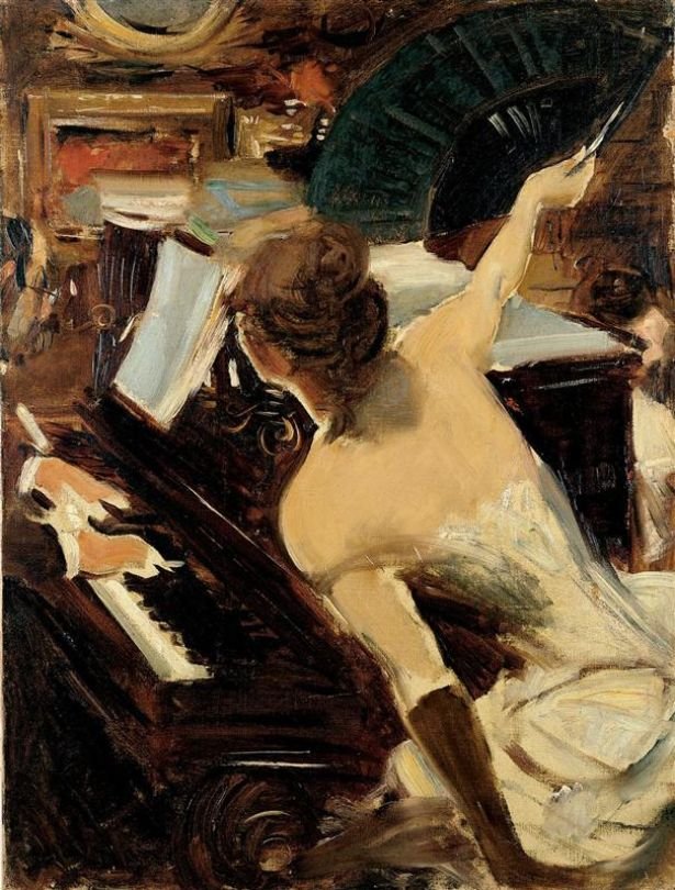 The Mondona Singer av Giovanni Boldini