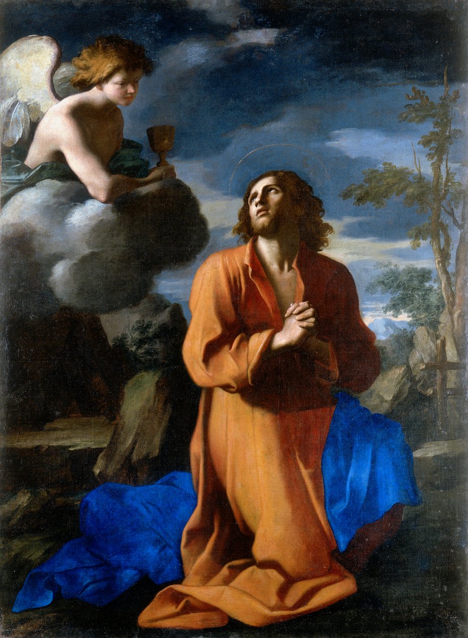 Kristus i olivenhaven. Værk af Giovanni Domenico Cerriniswed av Giovanni Domenico Cerrini