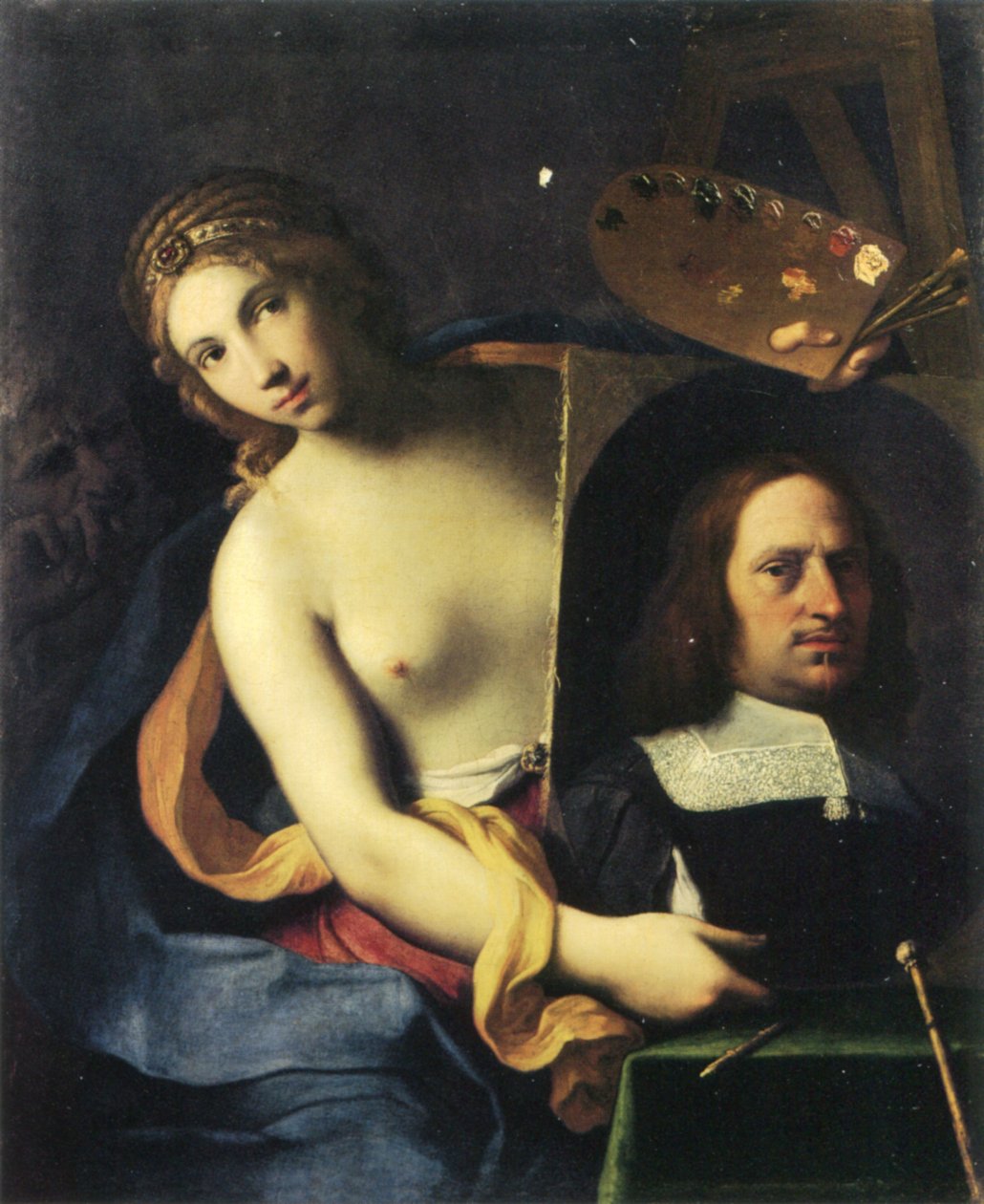 Allegory of Målning av Giovanni Domenico Cerrini