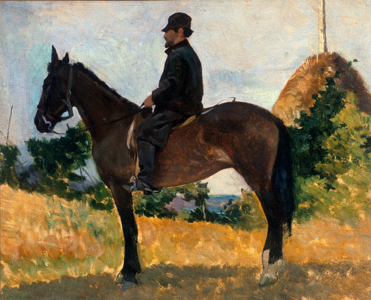 Diego Martelli till häst av Giovanni Fattori
