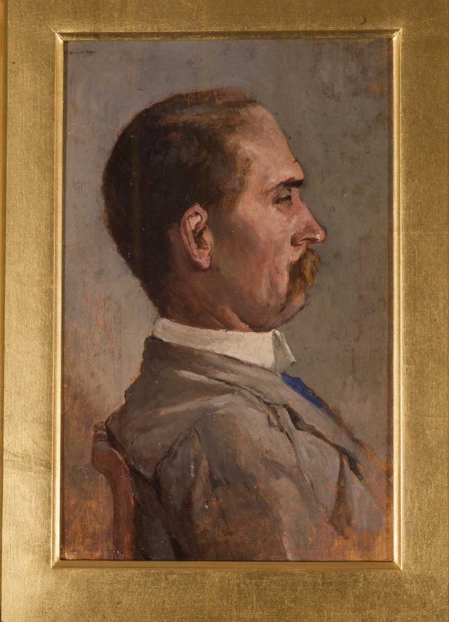 Porträtt av Mr Mazzoli av Giovanni Fattori