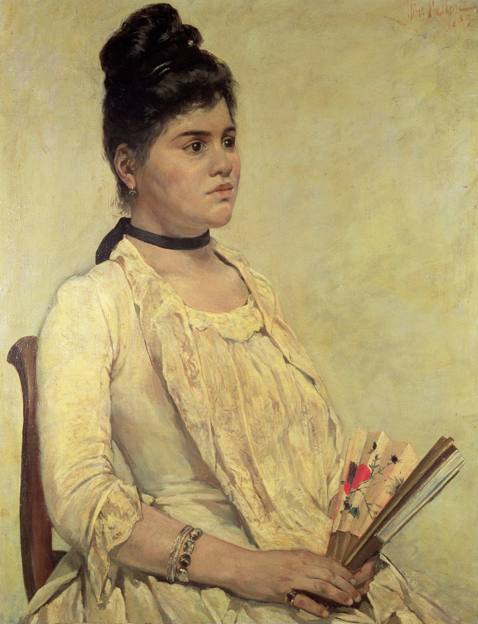 Styvdotterns porträtt, 1889 av Giovanni Fattori