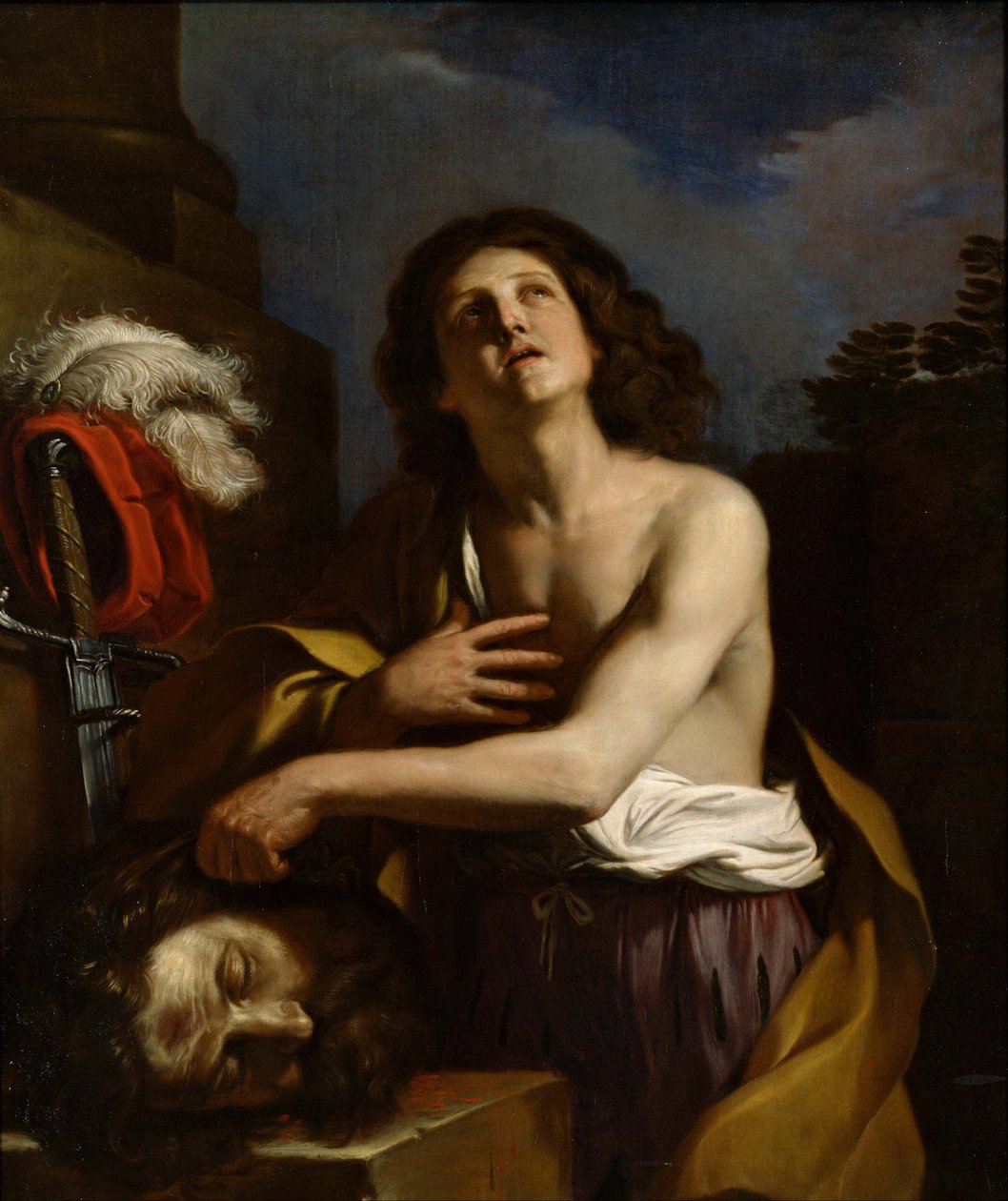 David med chefen för Goliat av Giovanni Francesco Barbieri