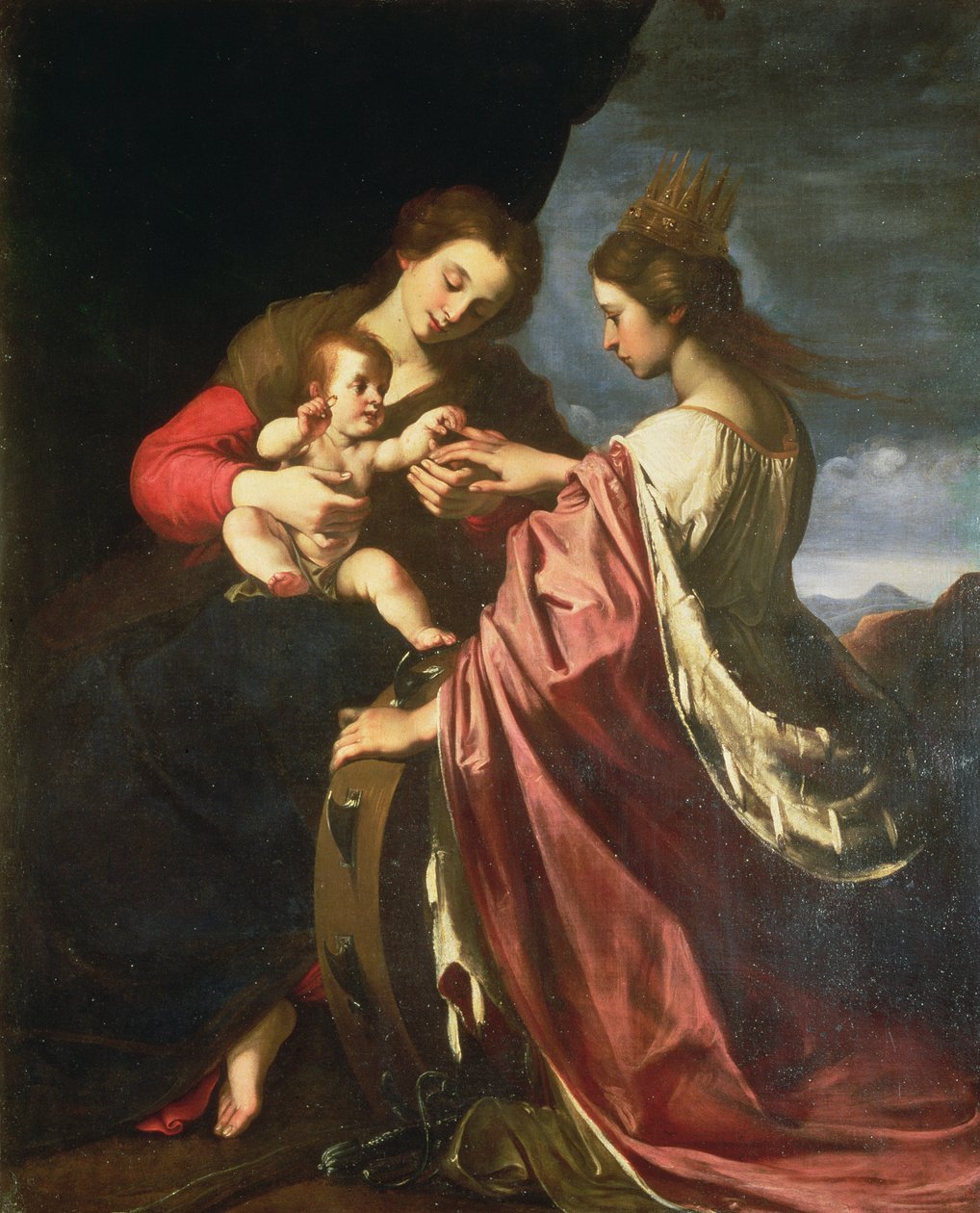 St. Catherines mystiska äktenskap av Giovanni Mannozzi