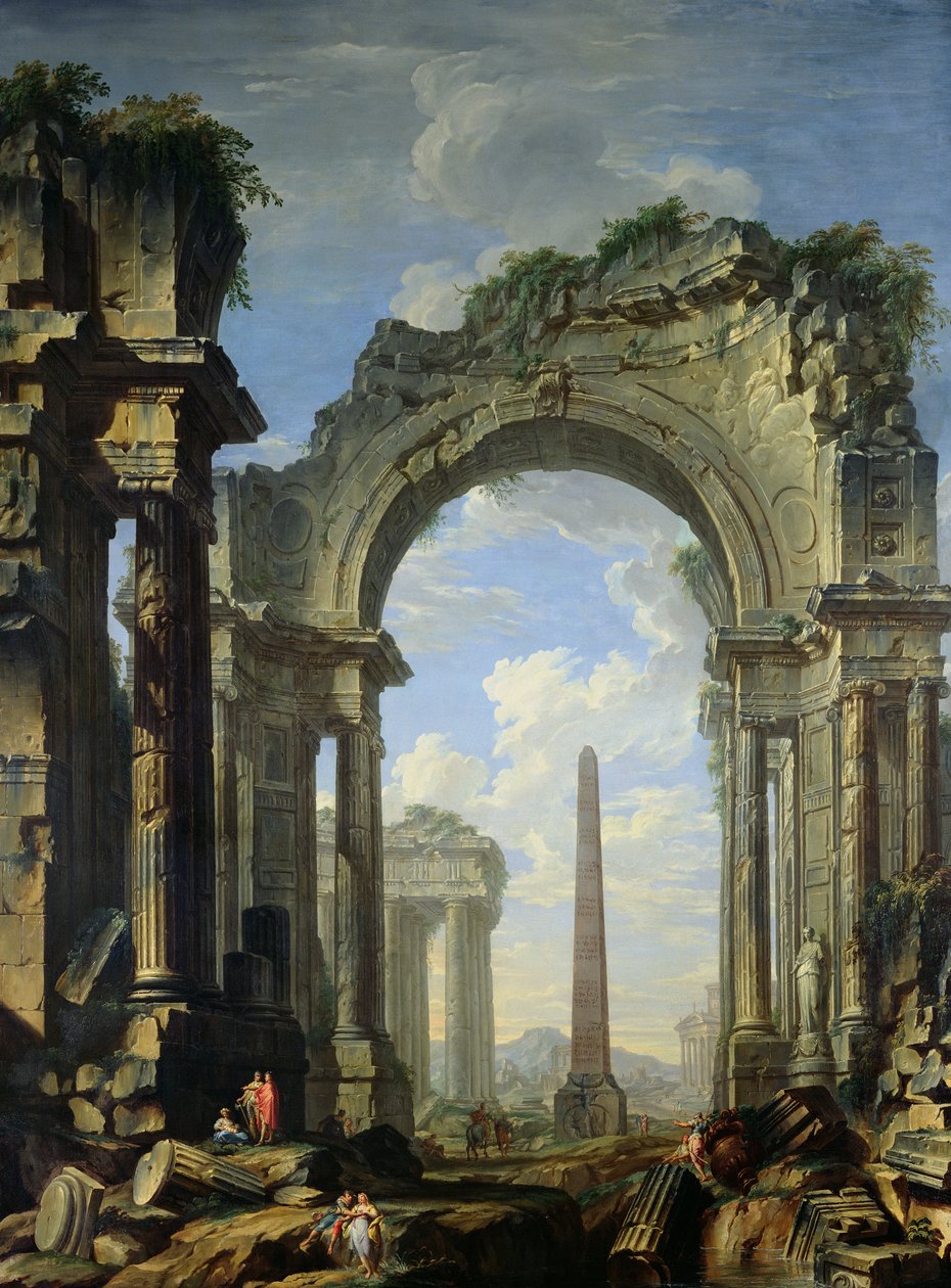 Landskap med ruiner av Giovanni Niccolo Servandoni