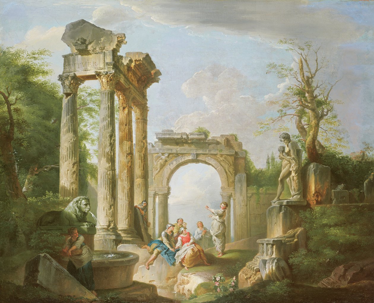 Arkadisk scen, 1700-tal av Giovanni Paolo Pannini