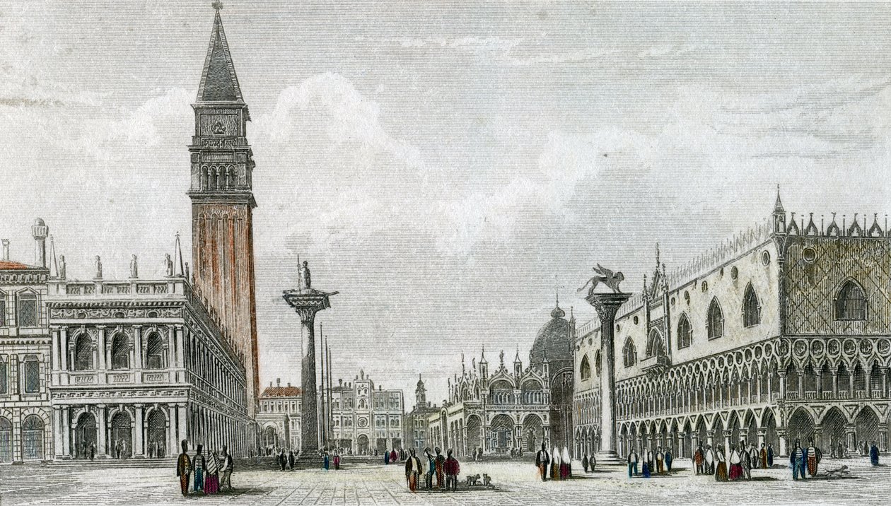 Piazzetta di San Marco swed av Giovanni Pividor