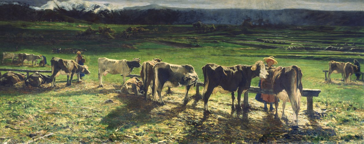 Bete, 1886 av Giovanni Segantini