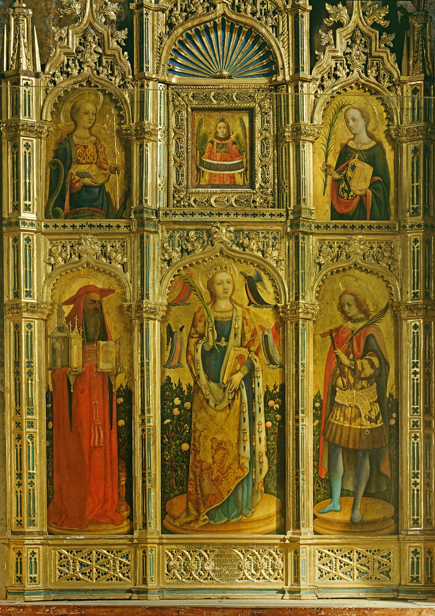 St. Sabina altaruppsats, 1443 av Giovanni and Antonio da Murano