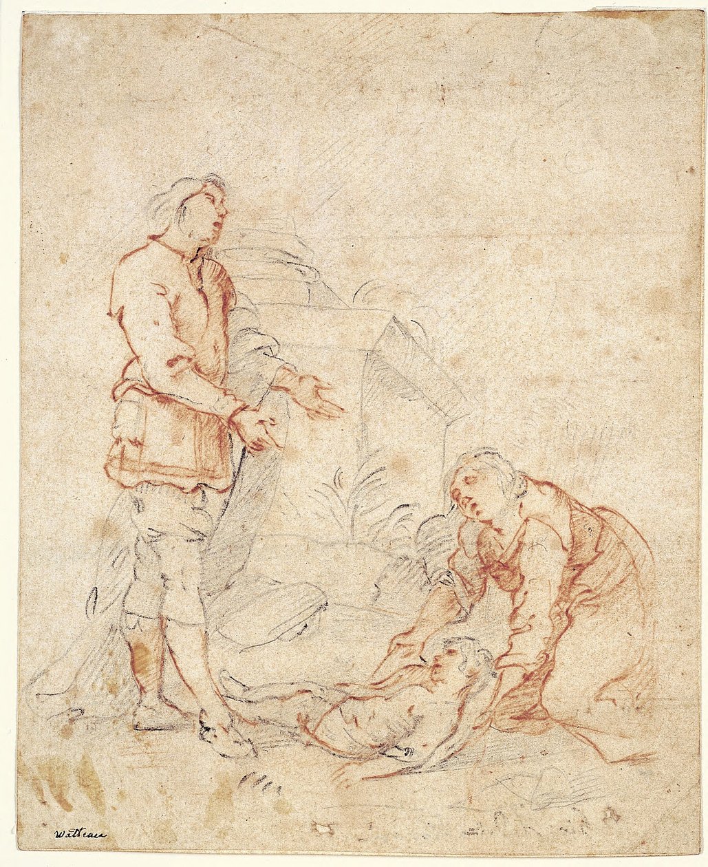 Biblisk scen av Giovanni Andrea Ferrari