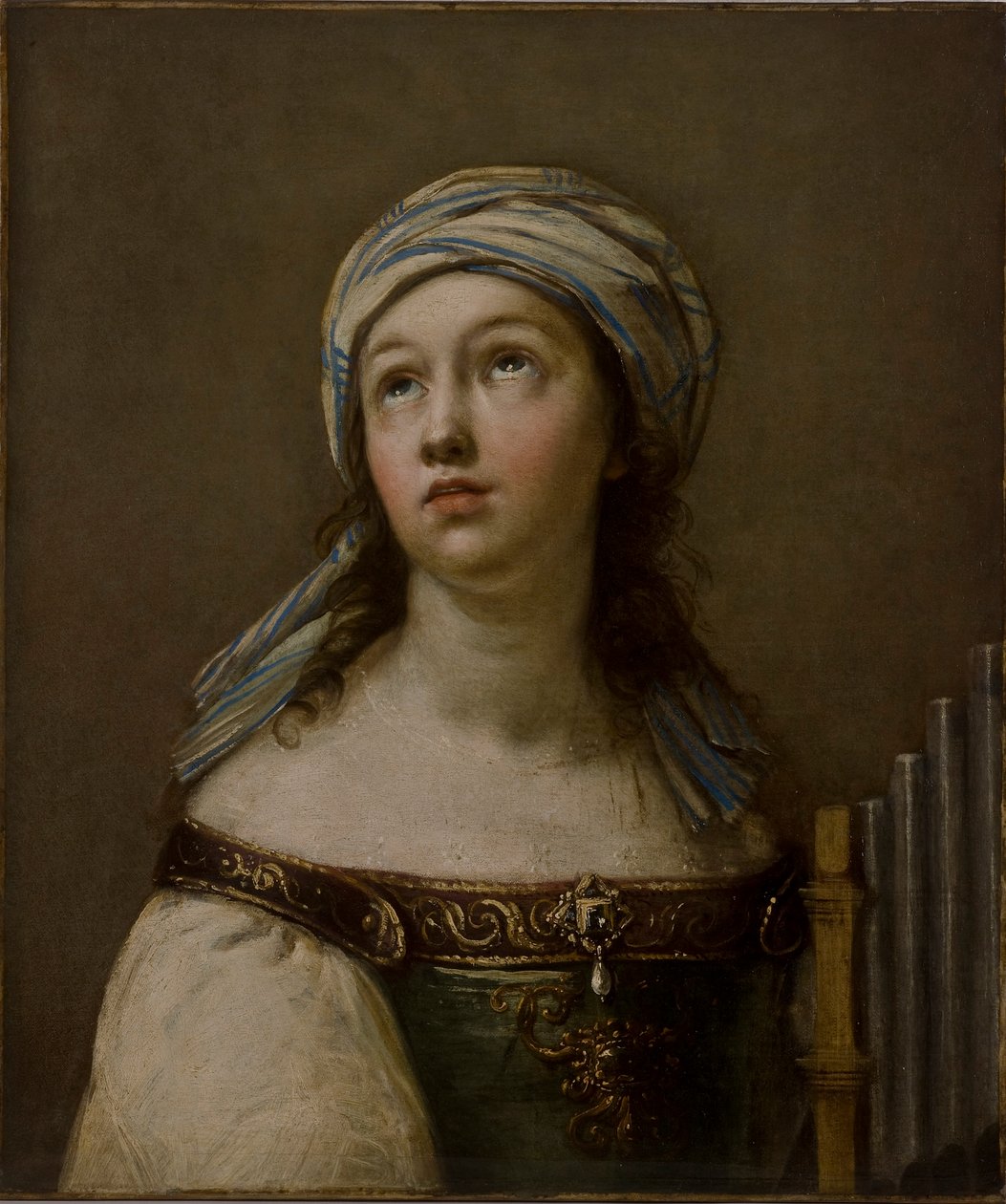 Heliga Cecilia i extas av Giovanni Andrea Sirani