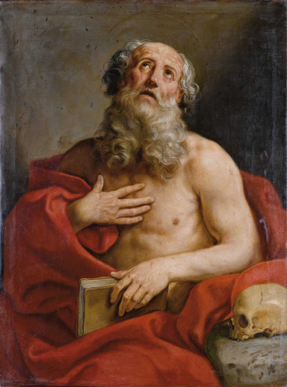 Sankt Jerome av Giovanni Andrea Sirani