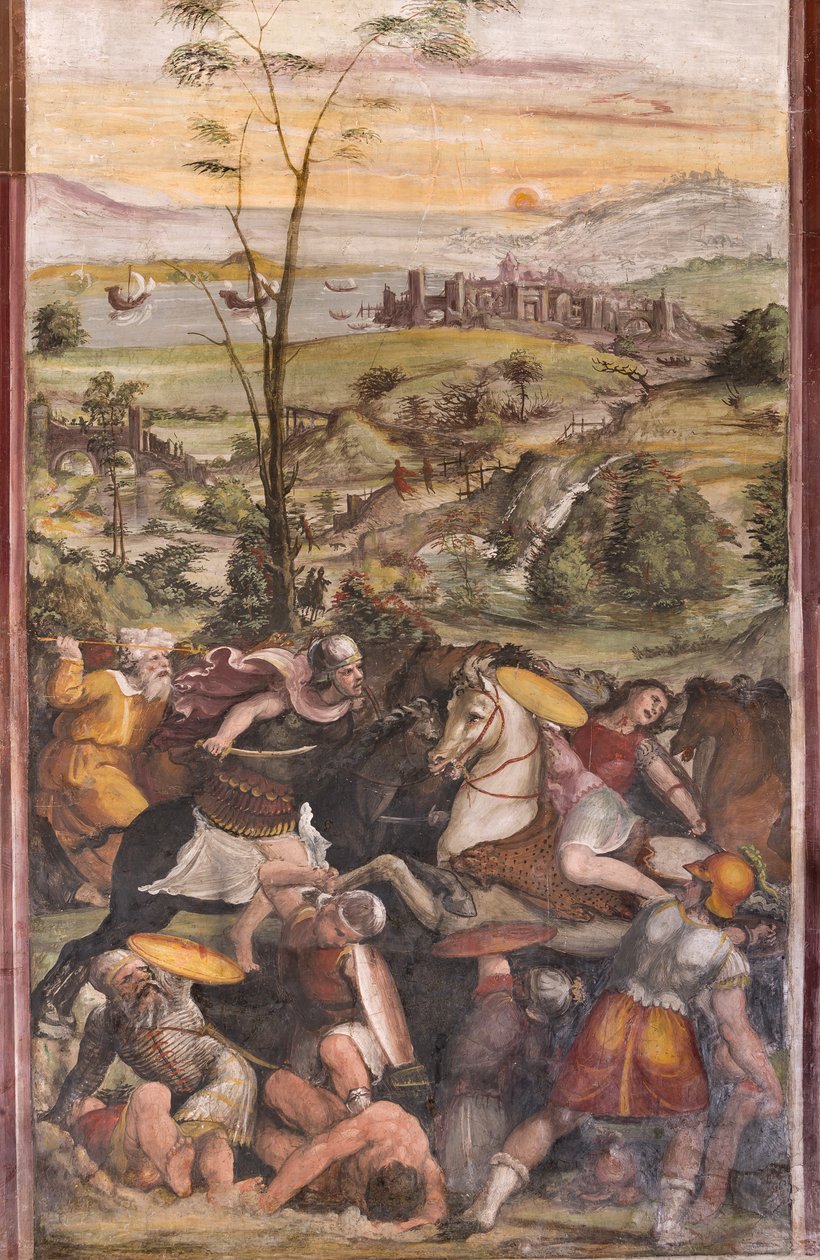 Slaget vid Issus av Giovanni Antonio Bazzi Sodoma