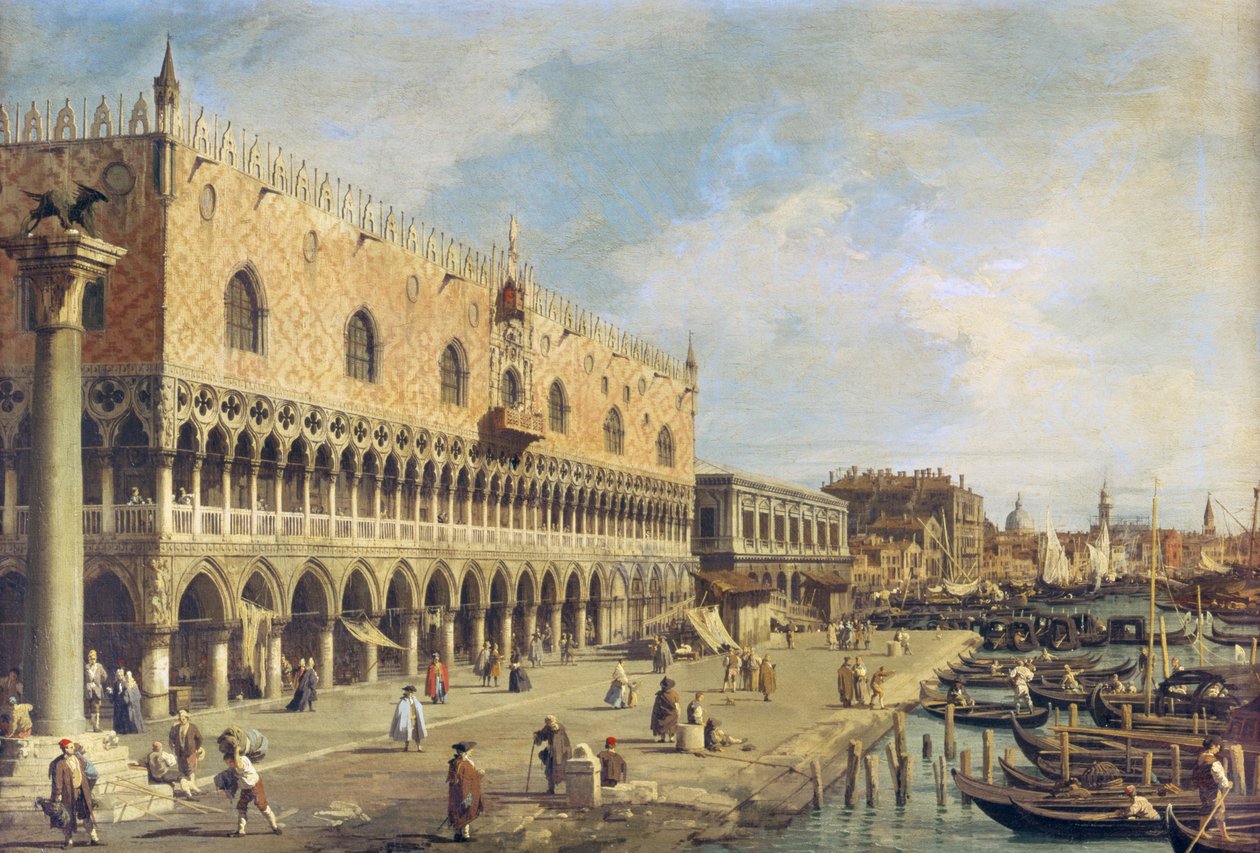 Riva degli Schiavoni, Venedig av Giovanni Antonio Canal