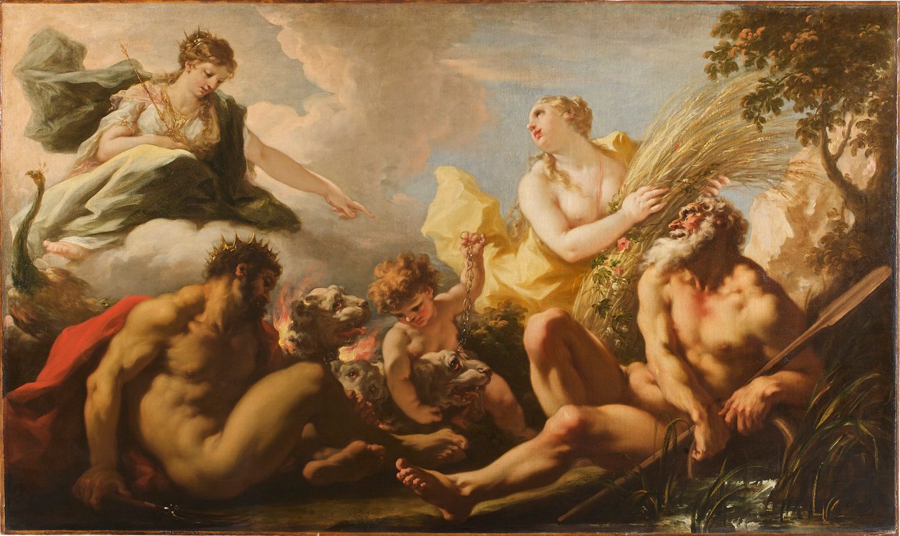 De fyra elementen i Brewing, 1717. av Giovanni Antonio Pellegrini