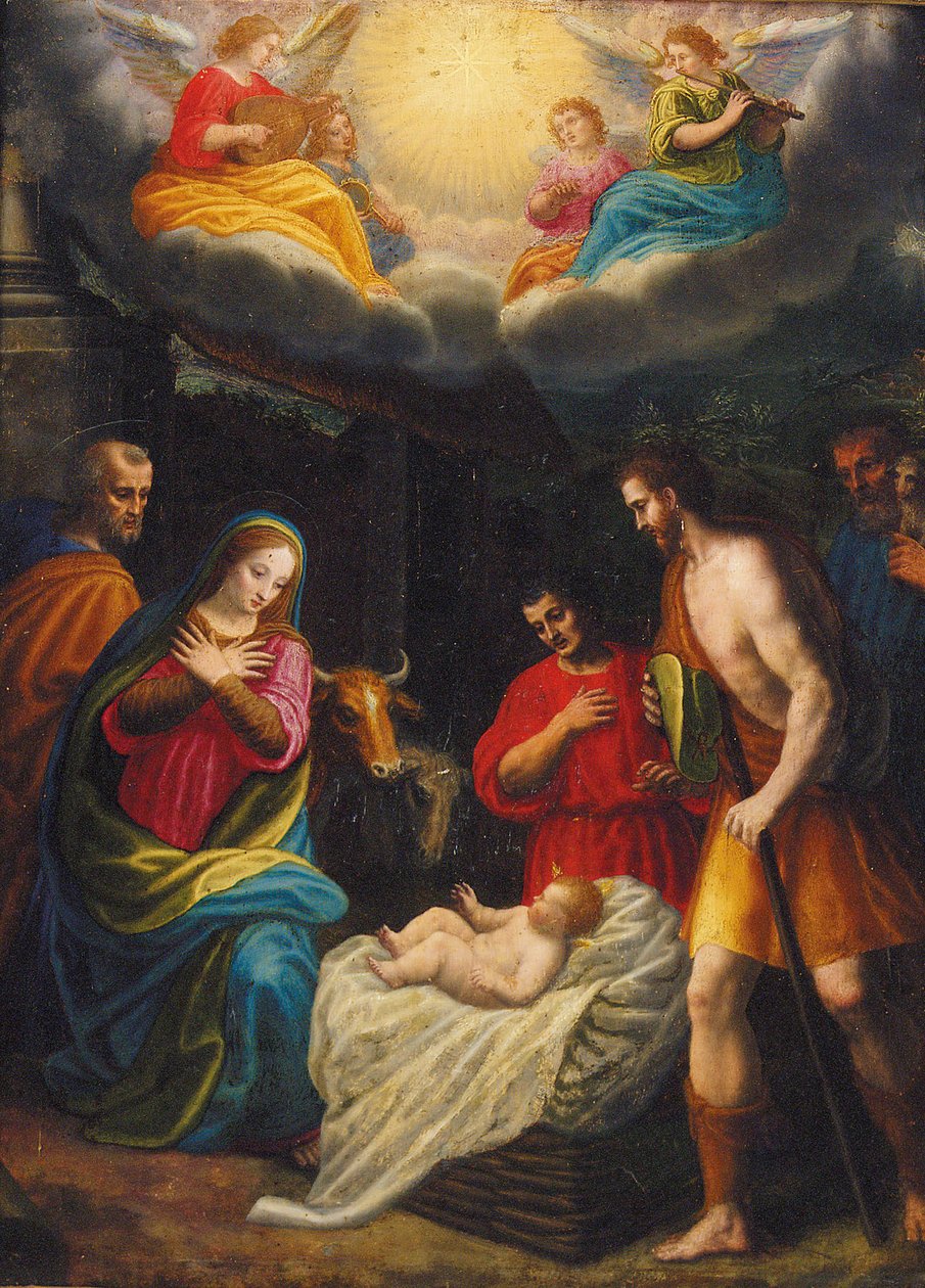 Tillbedjan av herdarna av Giovanni Balducci