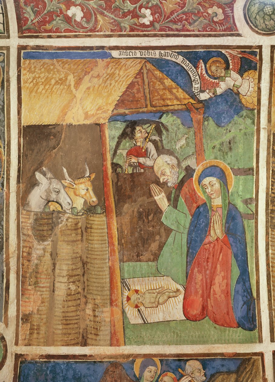 The Nativity, ca 1480 (fresk) av Giovanni Baleison