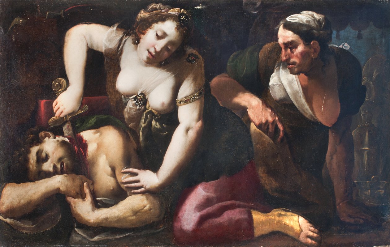 Judith halshugger Holofernes av Giovanni Battista (1567 1633) Crespi