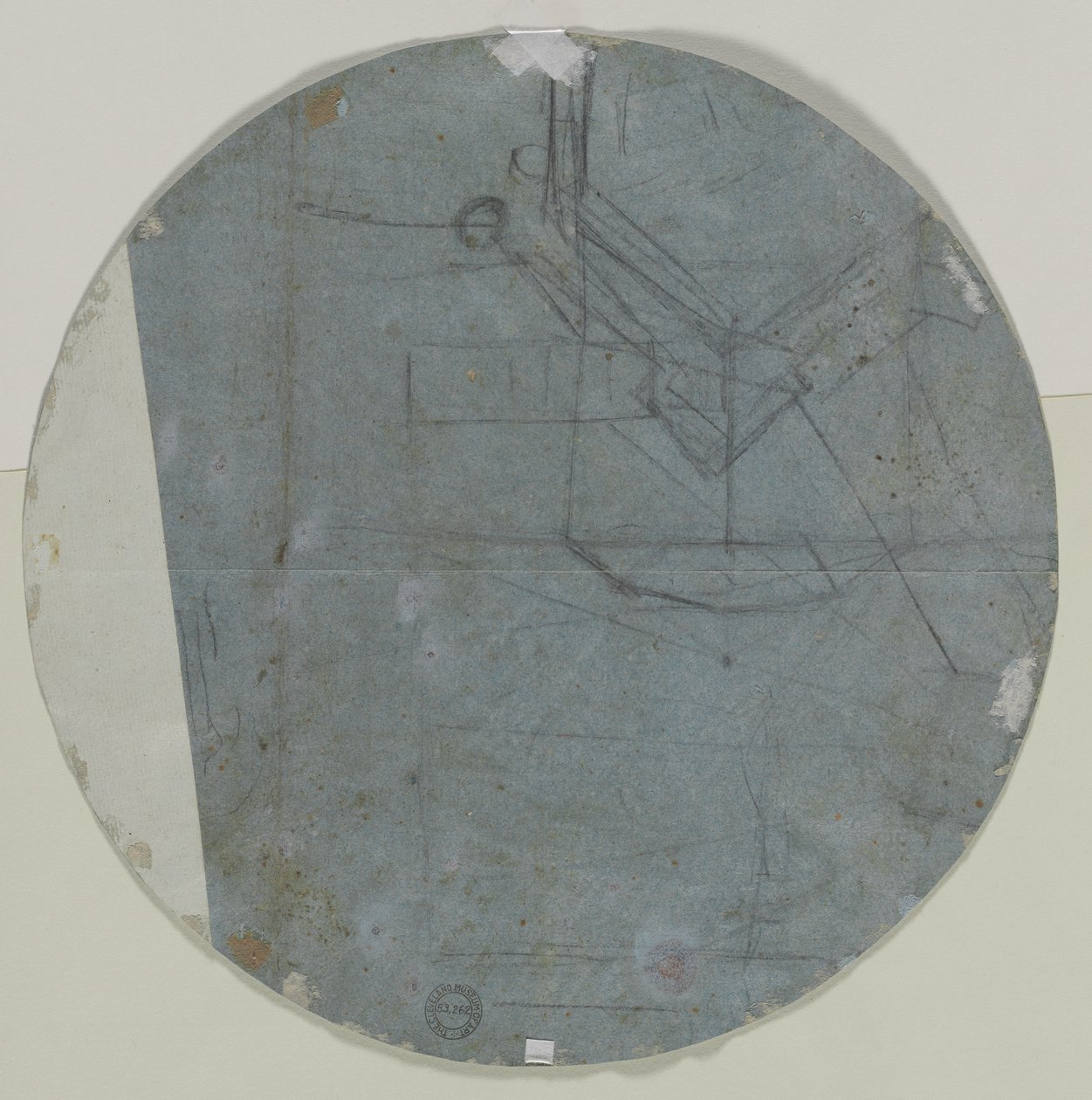 Arkitektonisk skiss(?) (verso) av Giovanni Battista Benaschi
