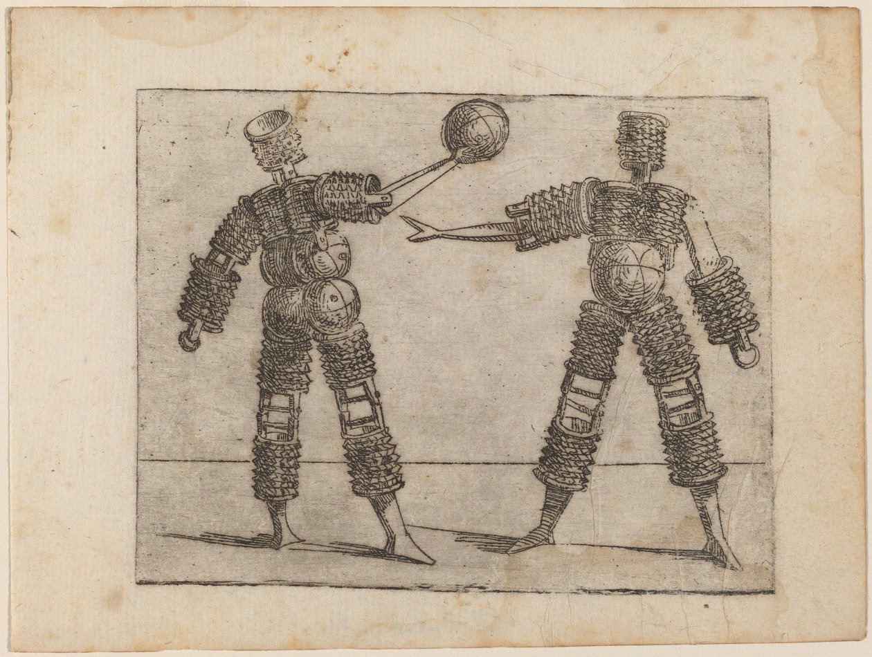 Från "Bizarre of Various Figures" av Giovanni Battista Bracelli