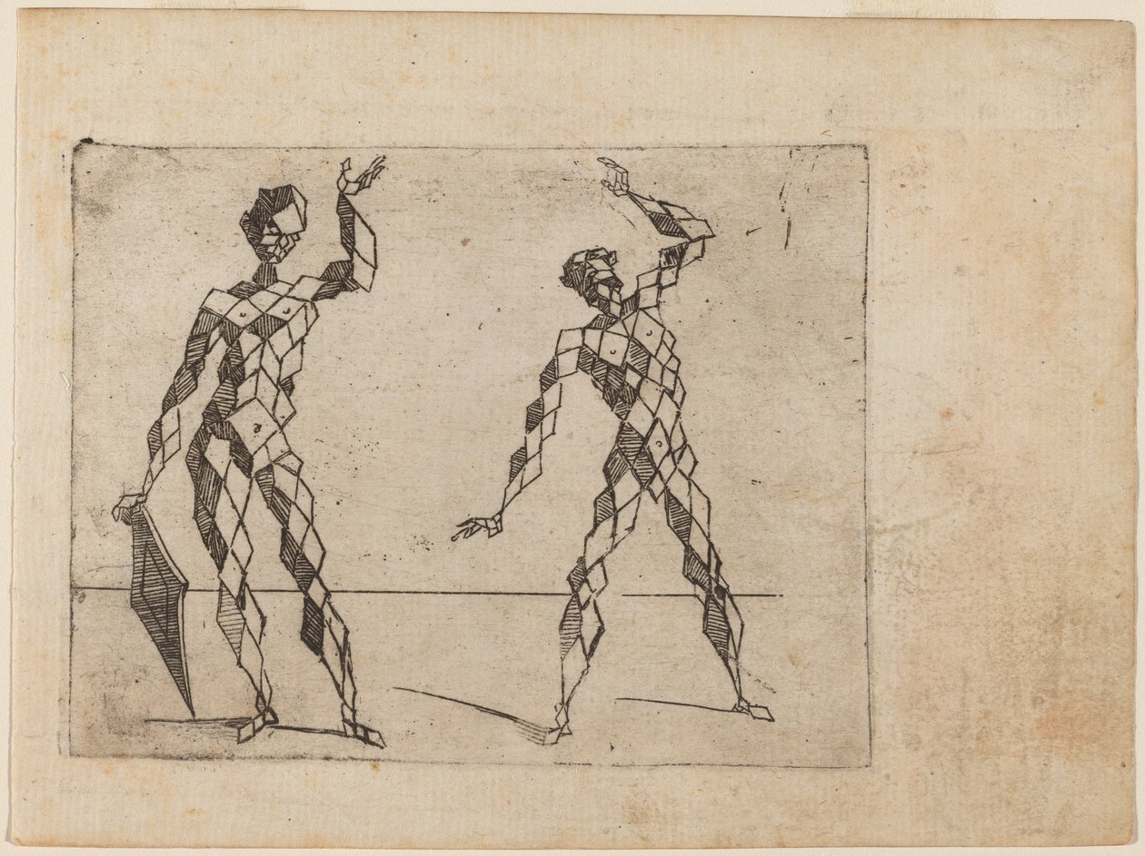 Från "Bizzarie di diverse figurer" av Giovanni Battista Bracelli