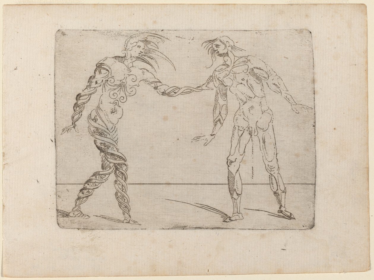 Från "Bizzarie di diverse figurer" av Giovanni Battista Bracelli