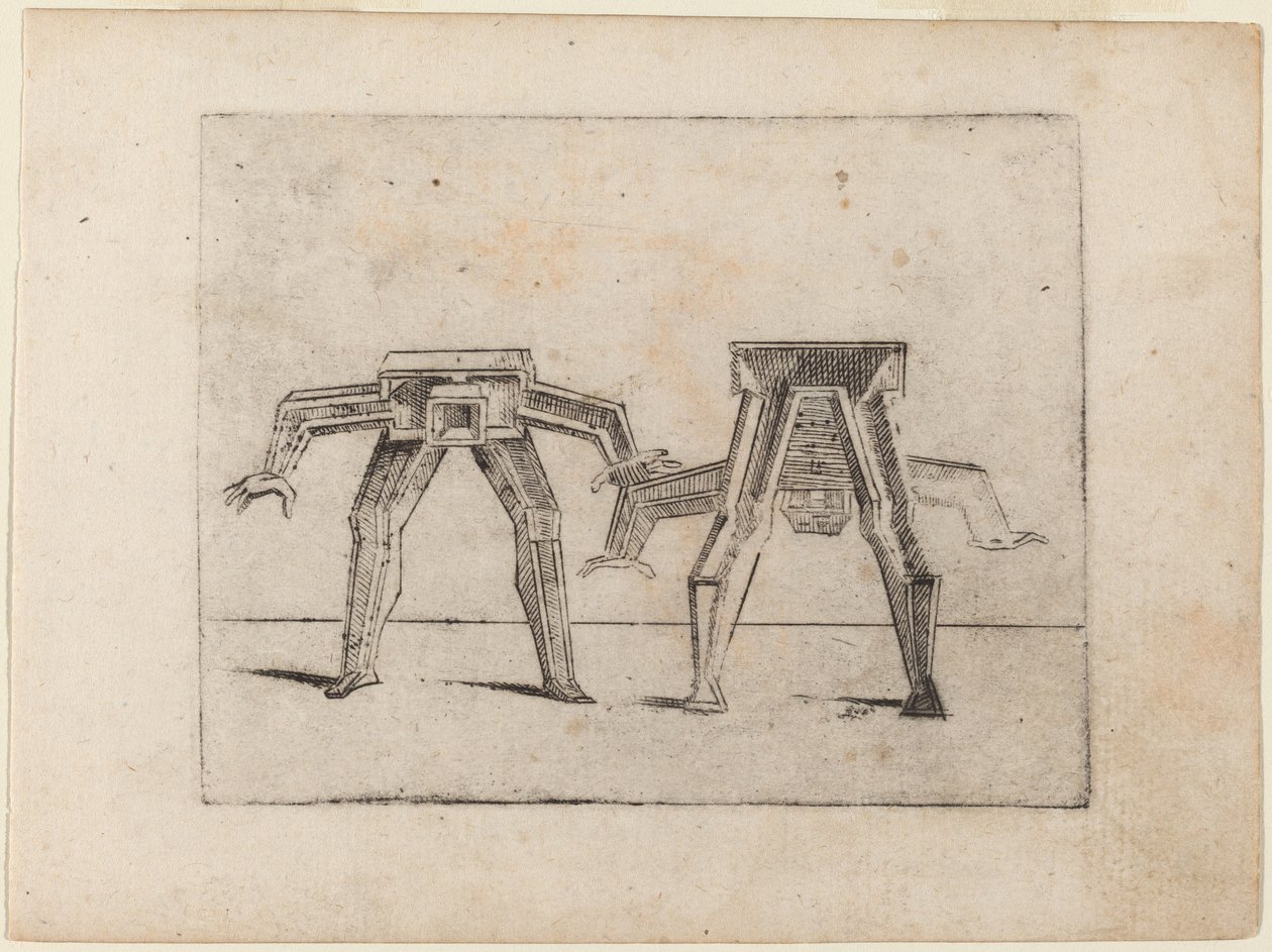 Från "Bizzarie di diverse figurer" av Giovanni Battista Bracelli