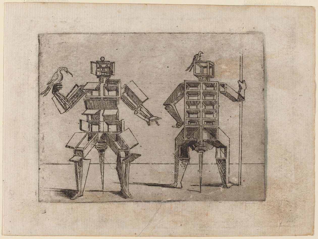 Från "Bizzarie di diverse figurer" av Giovanni Battista Bracelli