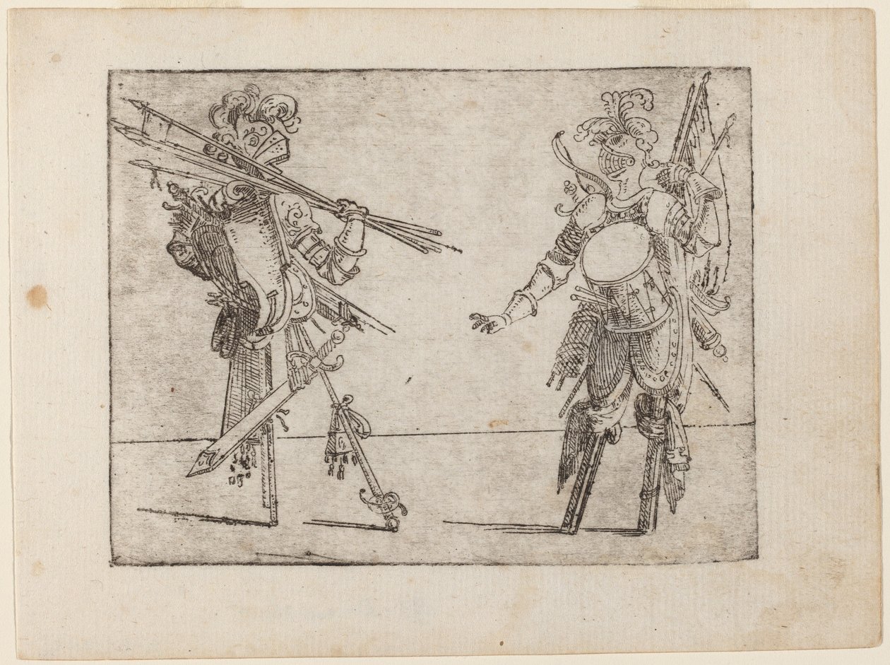 Från "Bizarre of Various Figures" av Giovanni Battista Bracelli