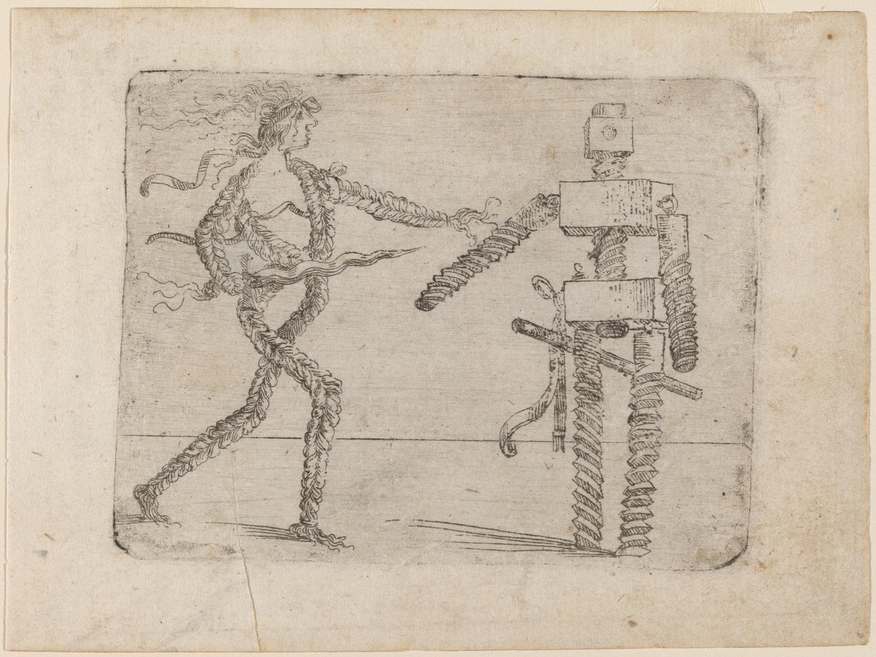 Från "Bizzarie di diverse figurer" av Giovanni Battista Bracelli