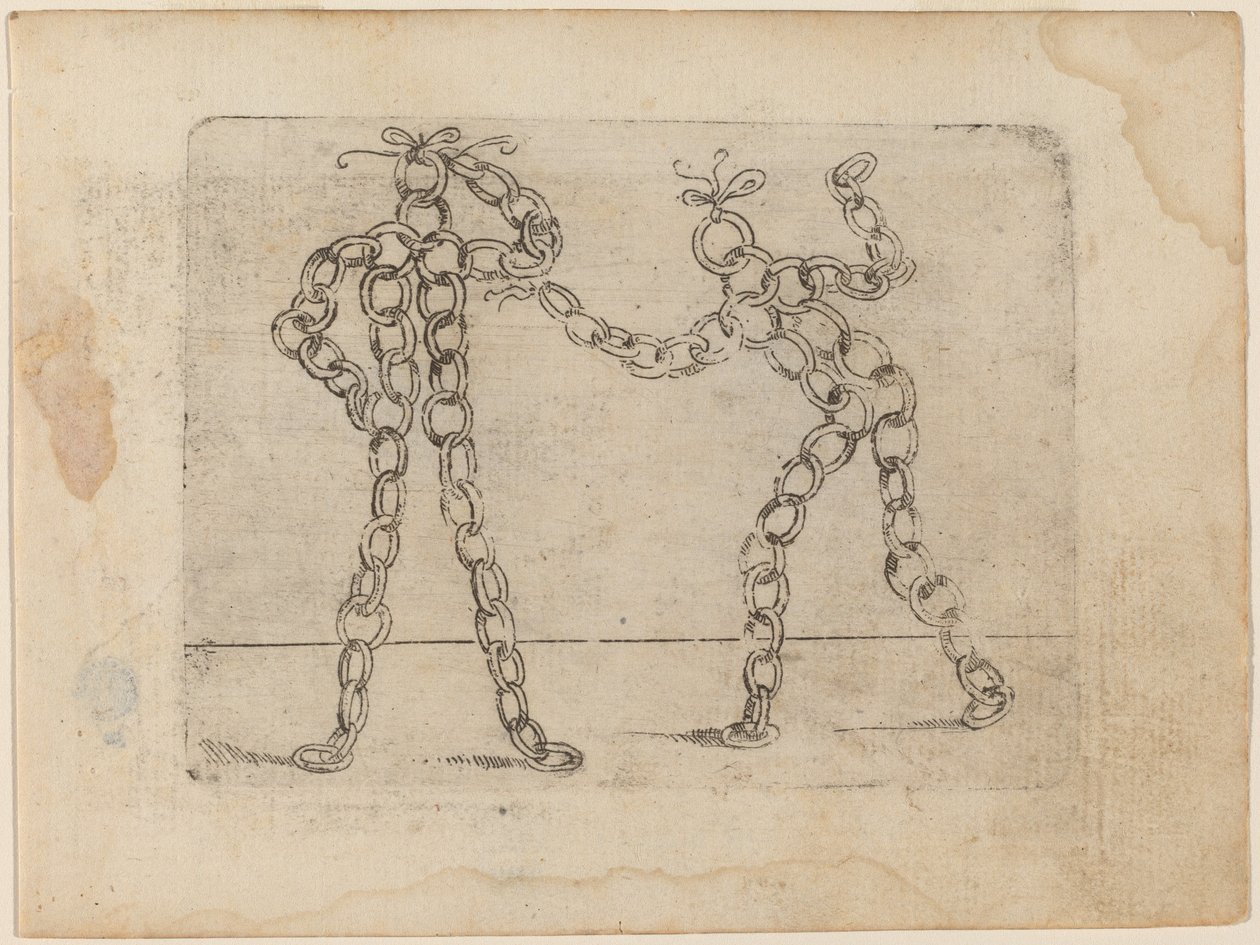 Från "Bizzarie di diverse figurer" av Giovanni Battista Bracelli