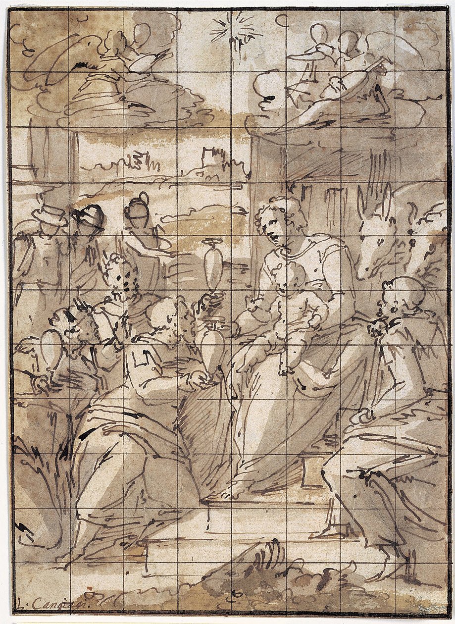 Dyrkan av kungar av Giovanni Battista Castello