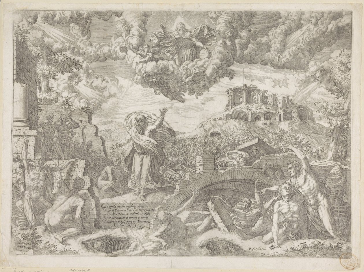 Hesekiels syn av Giovanni Battista Fontana