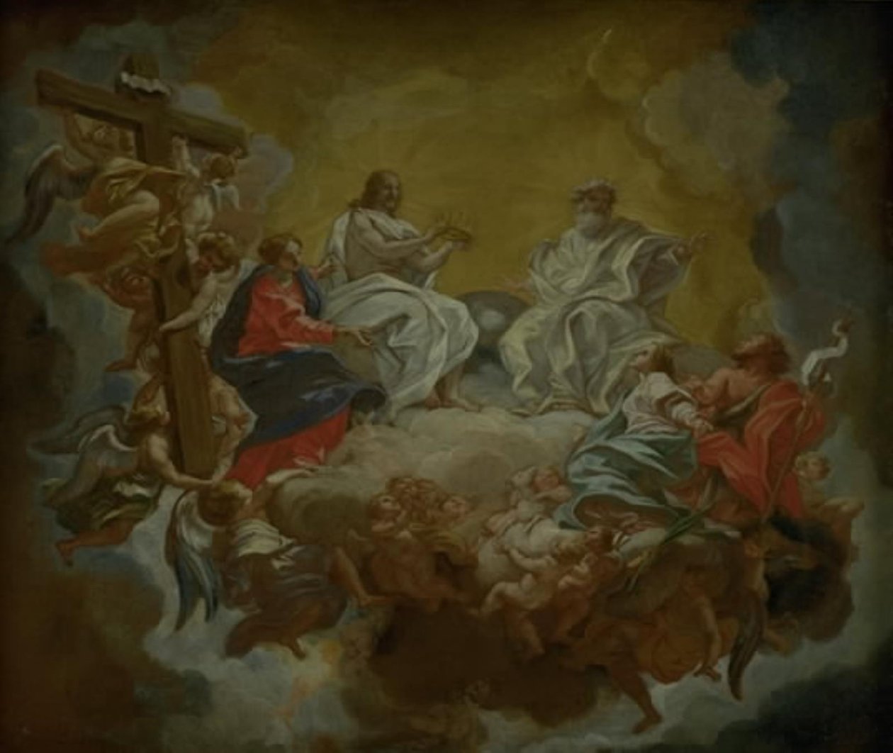 St Agnes i ära av Giovanni Battista Gaulli
