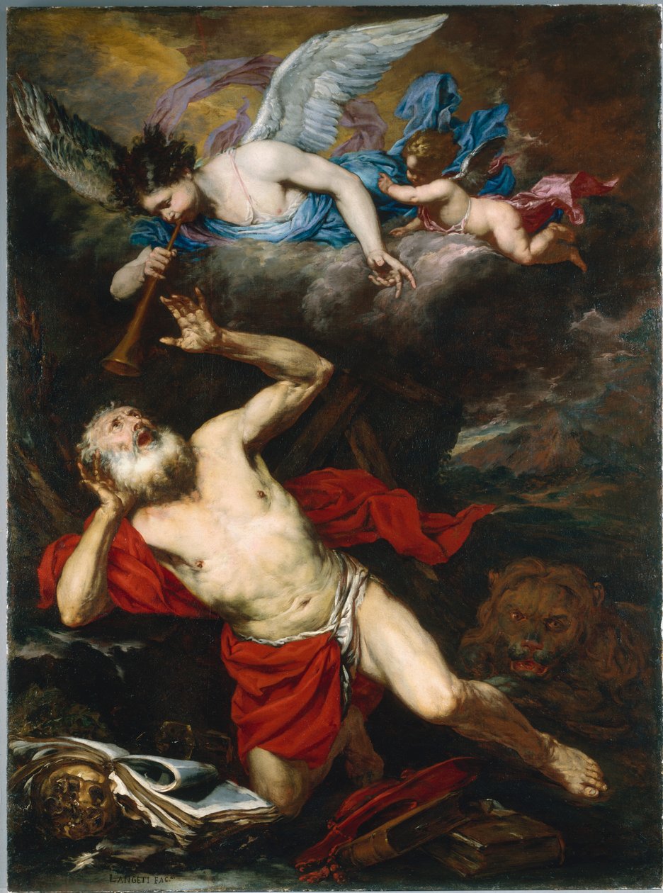 Sankt Hieronymus vision av Giovanni Battista Langetti
