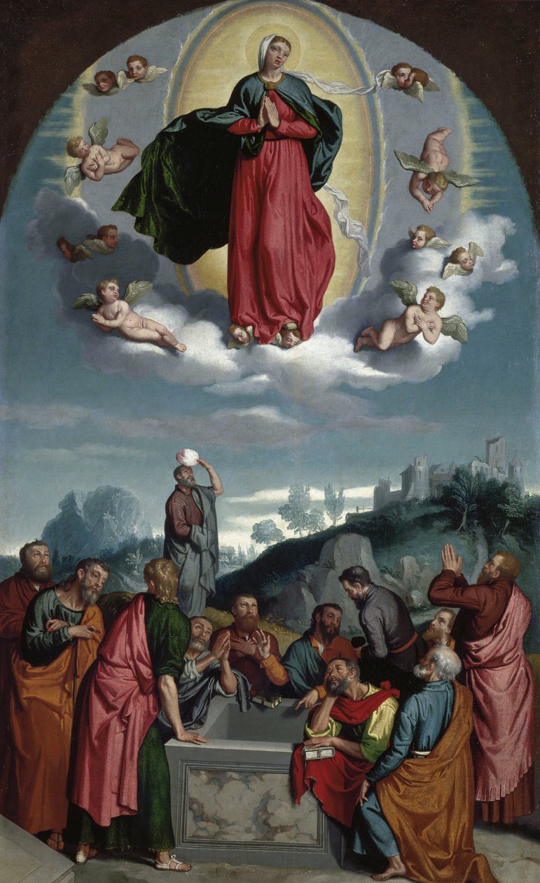 Jungfruns antagande av Giovanni Battista Moroni