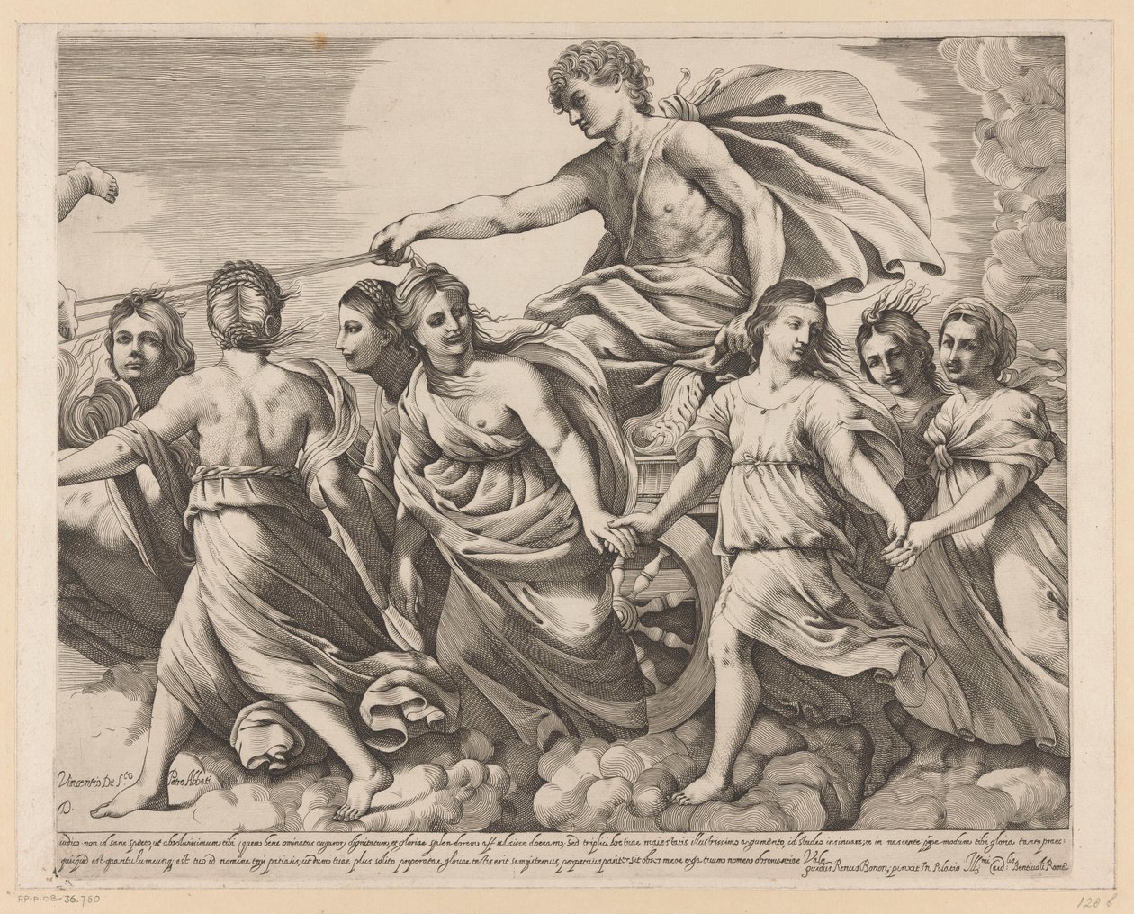 Apollo och Aurora (höger del) av Giovanni Battista Pasqualini